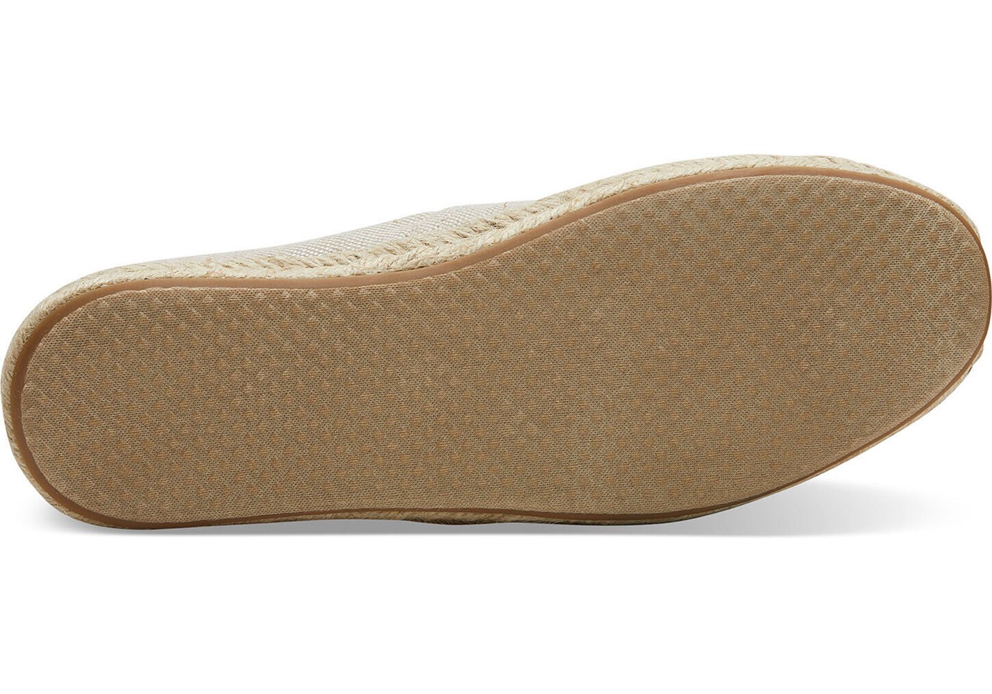 Toms Espadryle Damskie Beżowe - Alpargata Metallic - 47FJCRSZH